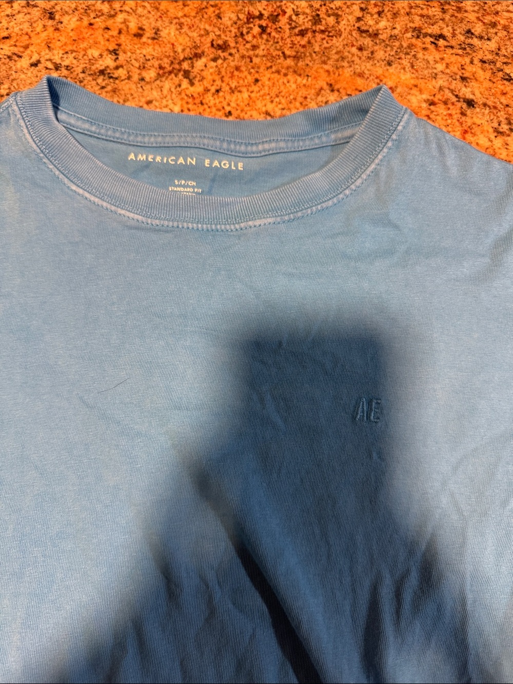 American Eagle Outfitters Men’s Sky Blue Crewneck Tee